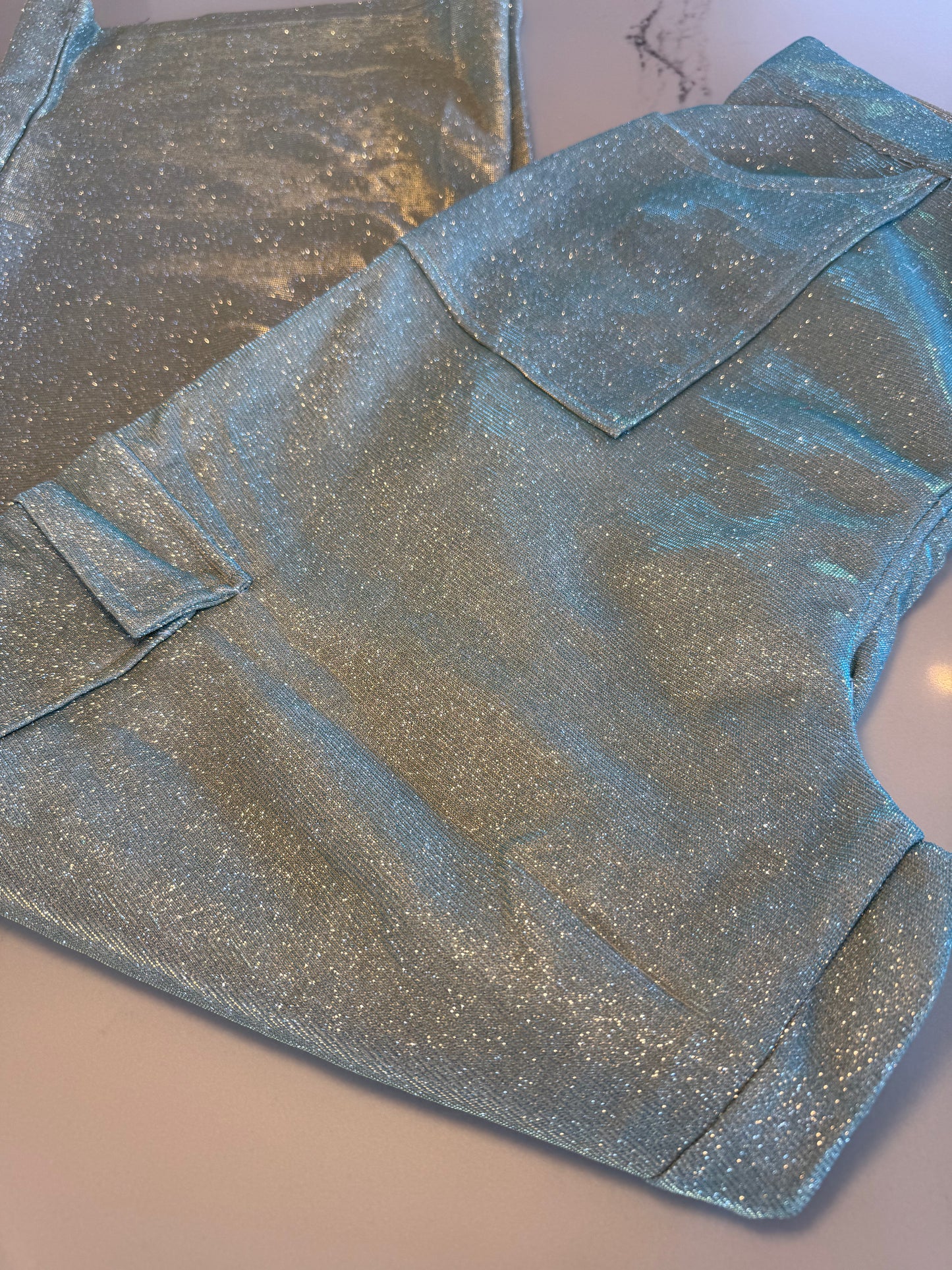 Plot Twist Shimmer Cargo Pants