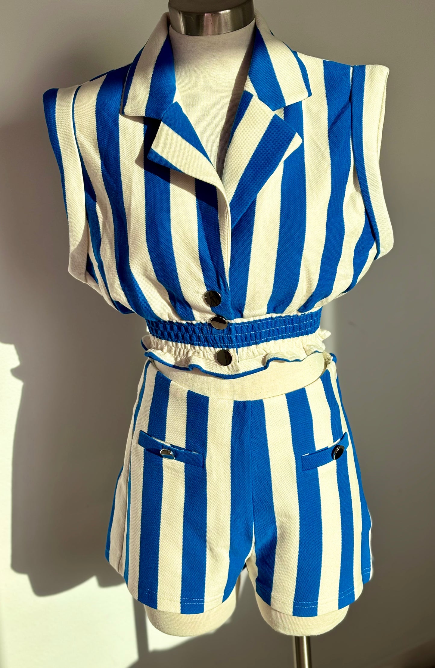 Set Sails Striped Blue and White Set