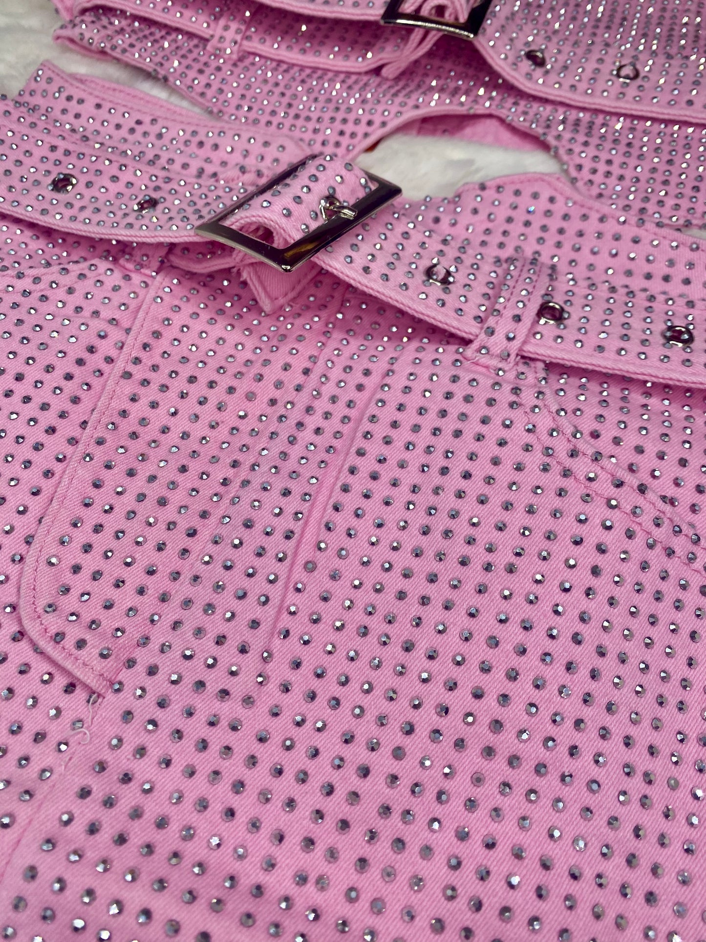 Can't Get Over You Pink Rhinestone Set