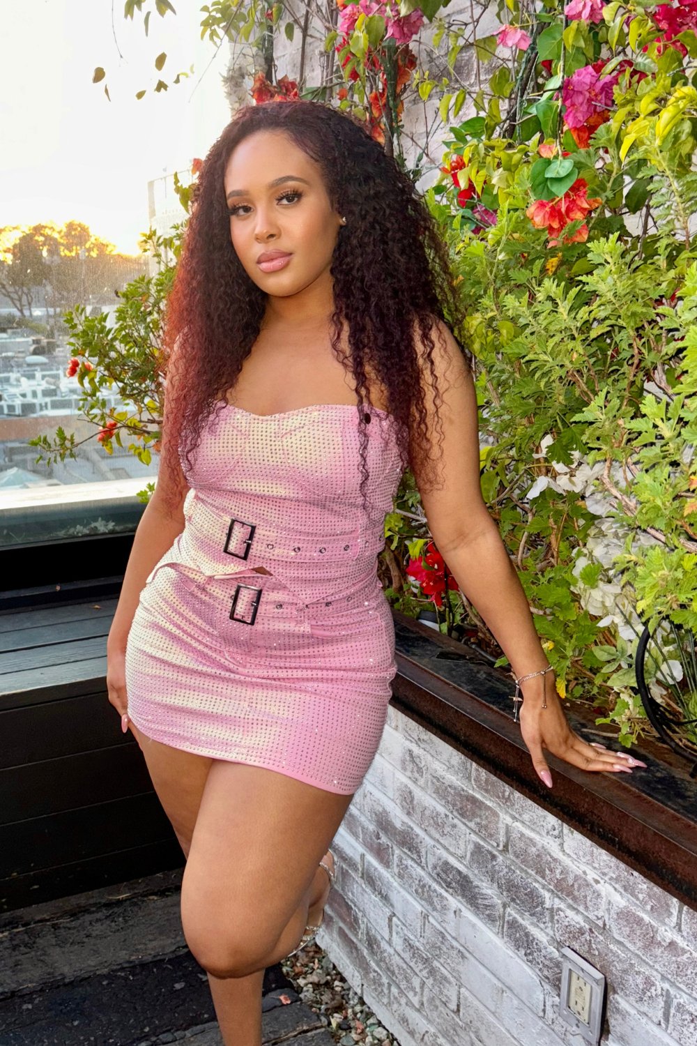 Can't Get Over You Pink Rhinestone Set - Unparalleled Collection